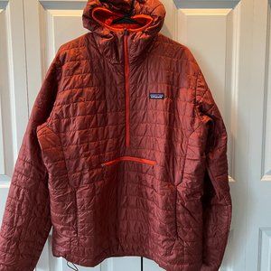 Orange Patagonia Nano Puff Pullover Jacket XL